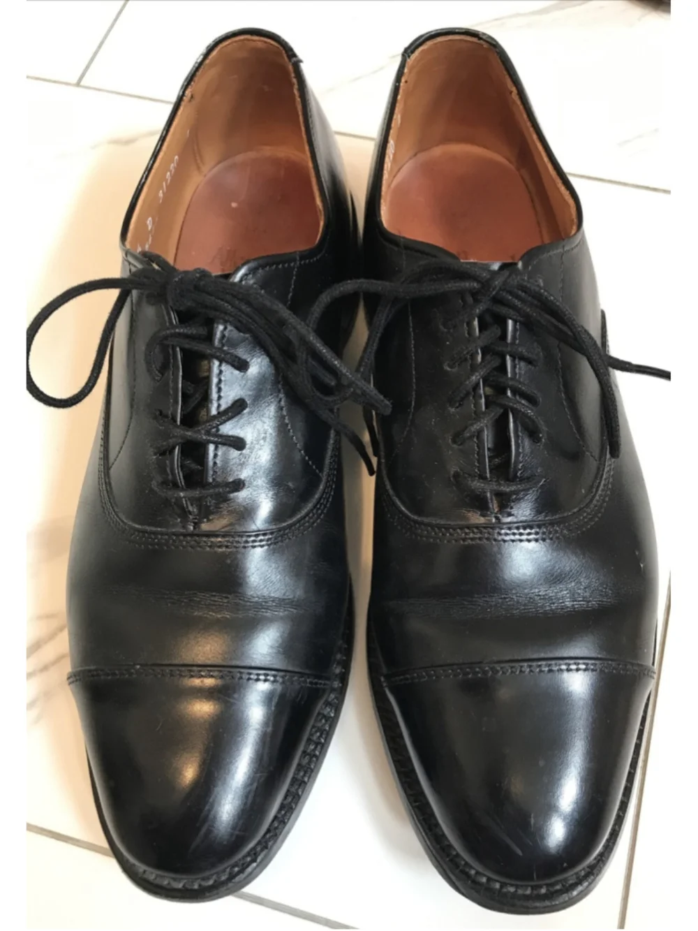 Allen Edmonds Park Avenue Cap-toe Oxford Men's Dress Shoe Size US 6.5 D Preowned